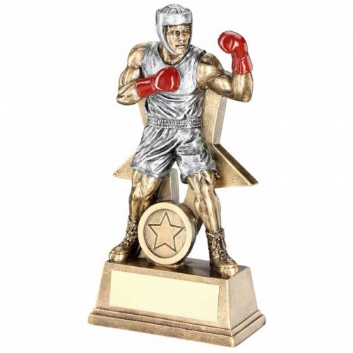 Resin Boxer Figure Trophy