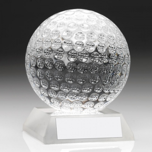3in Glass Golf Ball Award GO50