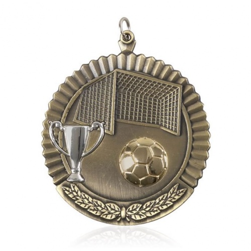 Cheap Football Medals in Gold Colour Finish Awards Trophies Supplier