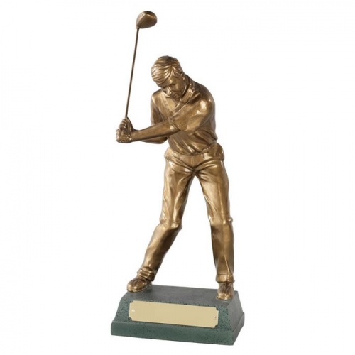 Resin Golf Figure Trophy - Mid Swing