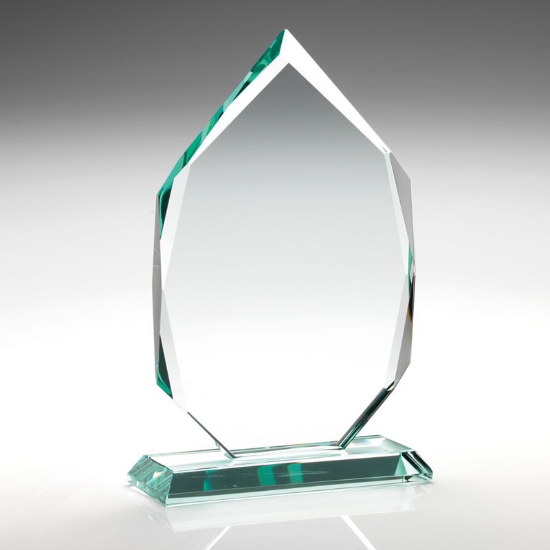 Crystal Diamond Award in 15mm Jade Glass Awards Trophies Supplier