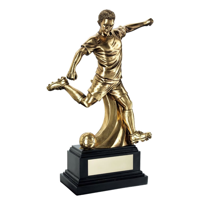 Football Golden Player Trophy - Striker - Awards Trophies Supplier