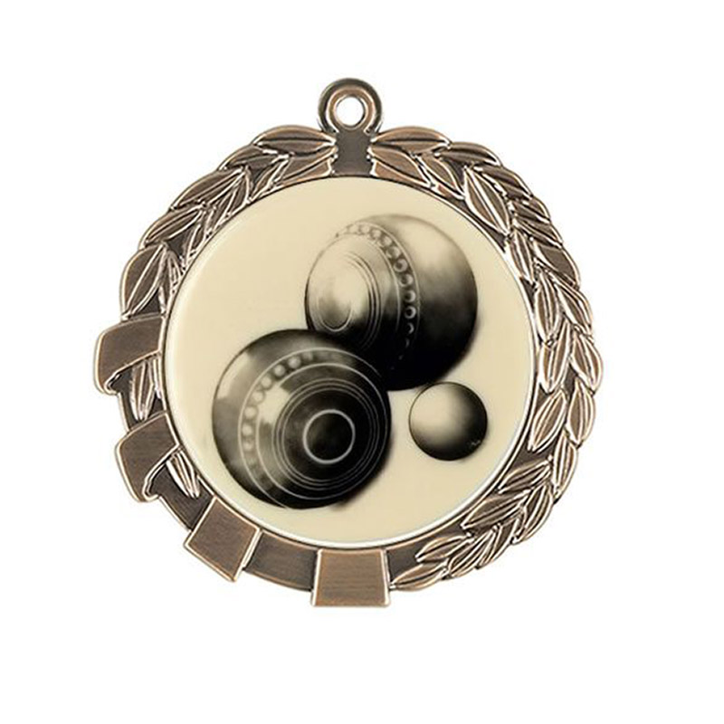 Lawn Bowls Medal in Antique Bronze Finish Awards Trophies Supplier