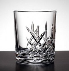 Whisky Tumbler 320ml with Diamond Cut and Blank Panel