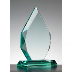 Diamond Peak Award in 15mm Jade Glass