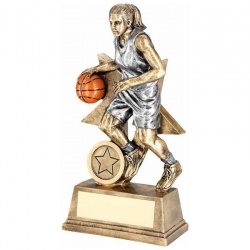 Female Basketball Player Trophy