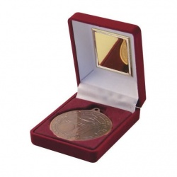 3.5in Bronze Golf Medal In Red Box