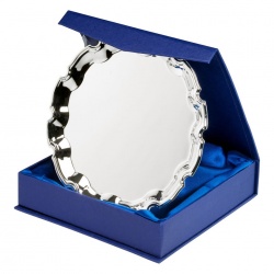 Silver Plated Chippendale Salver with Box
