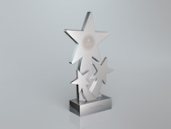 Bespoke Metal Rising Stars Award Trophy