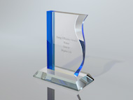 Bespoke Perspex Energy Award Trophy