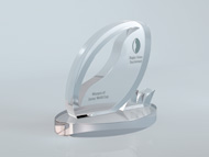 Bespoke Perspex Rugby Award Trophy