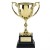 Gold Cast Metal Trophy Cup on Square Base