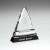 Clear & Black Glass Triangle Award