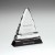 Clear & Black Glass Triangle Award