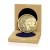 60mm Gold Football Scene Medal