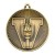 Victory Torch Deluxe Medal - Antique Gold 60mm