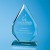 Jade Glass 19mm Facetted Diamond Peak Award