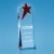 Optical Crystal Rectangle with a Brilliant Red Star Award