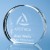 Freestanding Optical Crystal Circle Award 35mm Thick