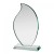 Flame Award in 12mm Jade Glass