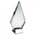 Glass Peak Award on Silver Metal Base