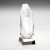 6in Clear Glass Hexagon Award