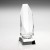 6in Clear Glass Hexagon Award
