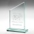 Slope Awards Plaque in 15mm Jade Glass