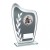 Angling Trophy Plaque in Grey & Silver Glass