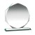 Facetted Octagon Award in 10mm Jade Glass