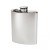 6oz Plain Pewter Kidney Hip Flask with Captive Top
