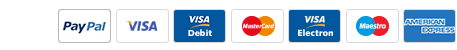 Sage, Visa, Visa Debit, MasterCard, Visa Electron, Maestro, American Express