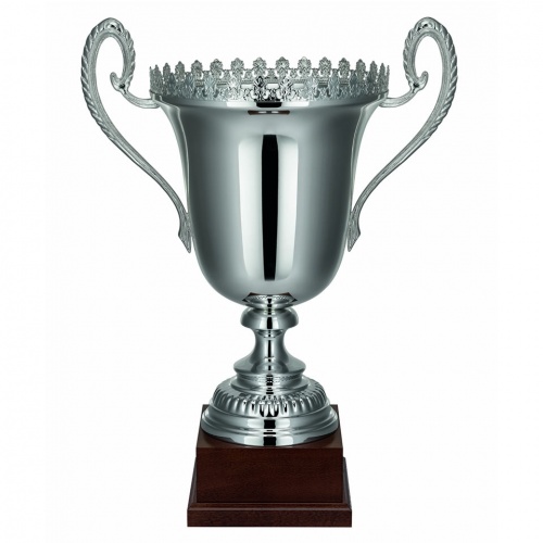 Silver Trophy Cup with Decorative Rim 1903