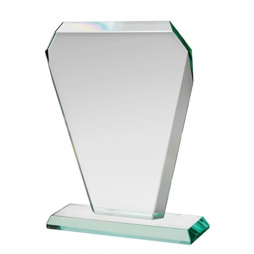 Jade Glass Tapered Award Plaque