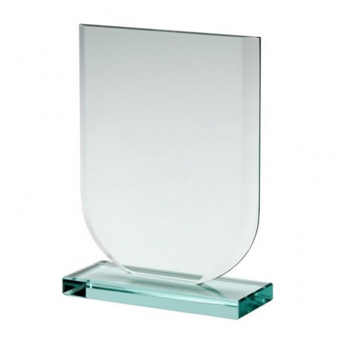 Shield Award in 10mm Jade Glass