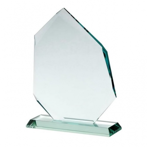 7.75in Iceberg Award in 10mm Jade Glass
