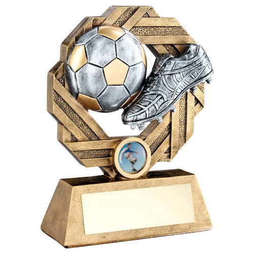 Resin Football Award in Gold & Silver RF761