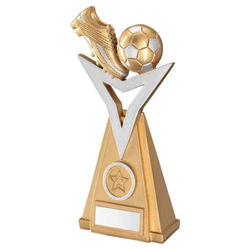 Football Silver & Gold Star Trophy RF860