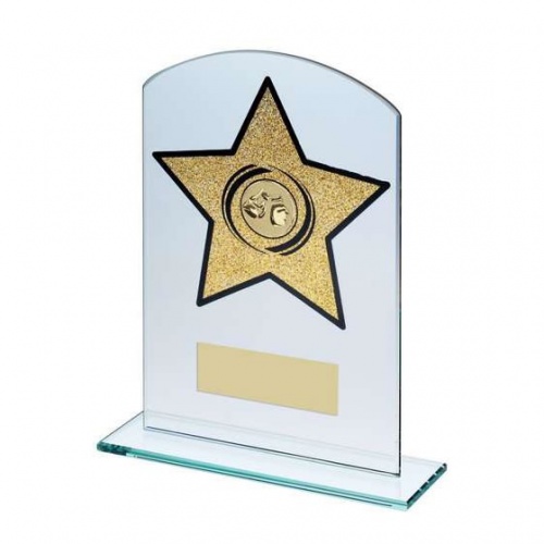 Boxing Glass Plaque with Gold Star