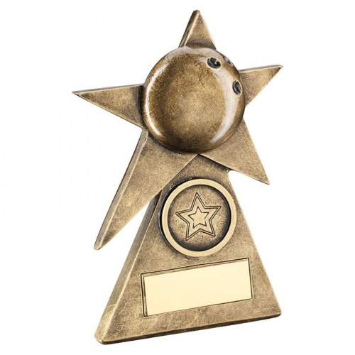 Resin Bronze Ten Pin Bowls Star Award