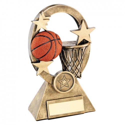 Basketball Oval Stars Trophy