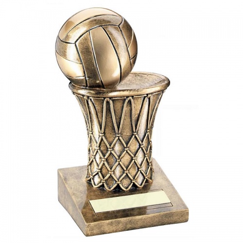 Resin Netball Trophy with 3D Ball