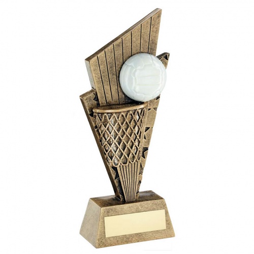 Resin Bronze & Gold Netball Trophy RF706