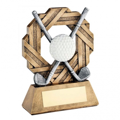 Resin Octagonal Golf Trophy