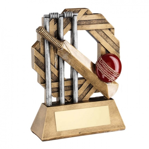 Resin Cricket Theme Octagonal Trophy
