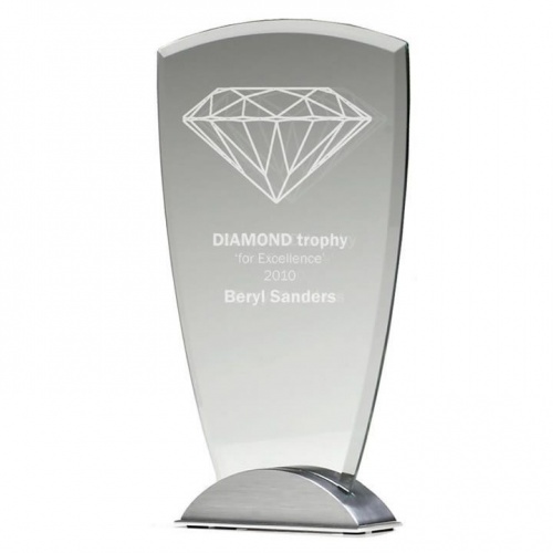 7in Jade Crystal Ovation Award