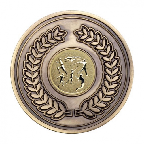 70mm Antique Gold Athletics Multi Laurel Wreath Medal