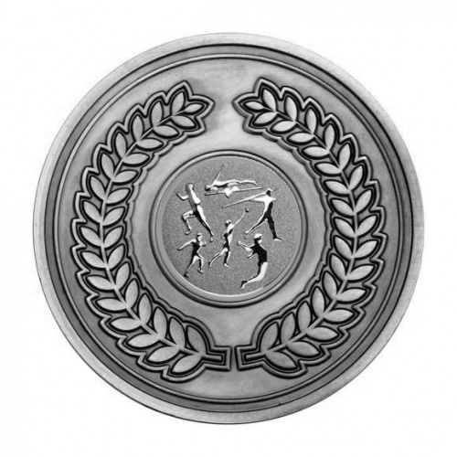 70mm Antique Silver Athletics Multi Laurel Wreath Medal