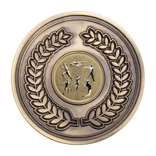 70mm Antique Bronze Athletics Multi Laurel Wreath Medal