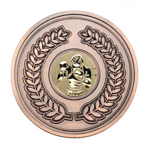 70mm Antique Bronze Boxer Laurel Wreath Medal